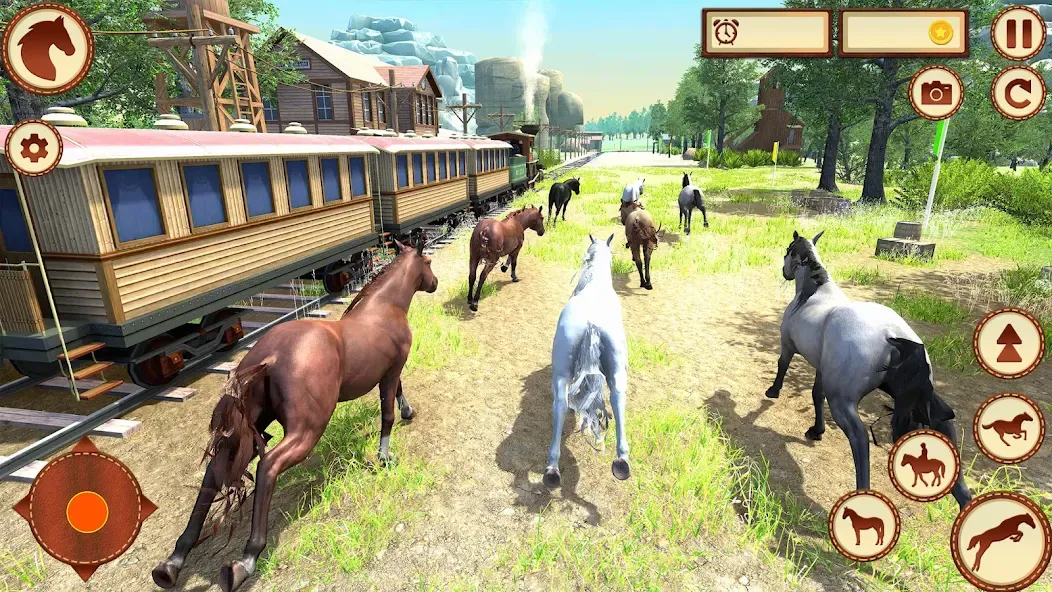 Скачать Virtual Wild Horse Family Sim — Последняя версия (Много денег) — скриншот 3 Скачать Virtual Wild Horse Family Sim — Последняя версия (Много денег) — скриншот 3