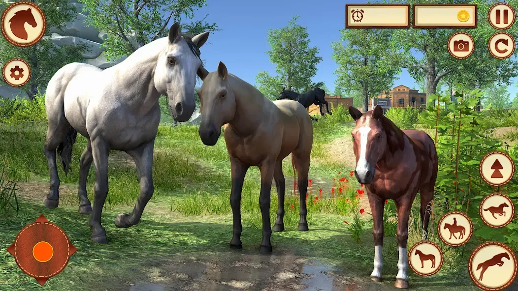 Скачать Virtual Wild Horse Family Sim — Последняя версия (Много денег) — скриншот 5