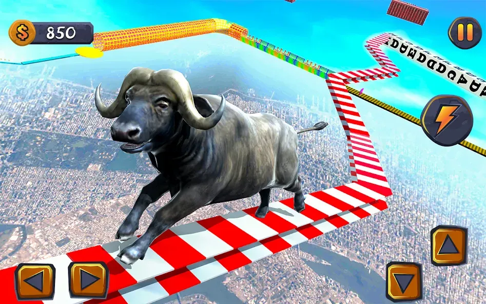 Epic Cow Ramp Rush Run — Мод: Много денег — скриншот 4 Epic Cow Ramp Rush Run — Мод: Много денег — скриншот 4