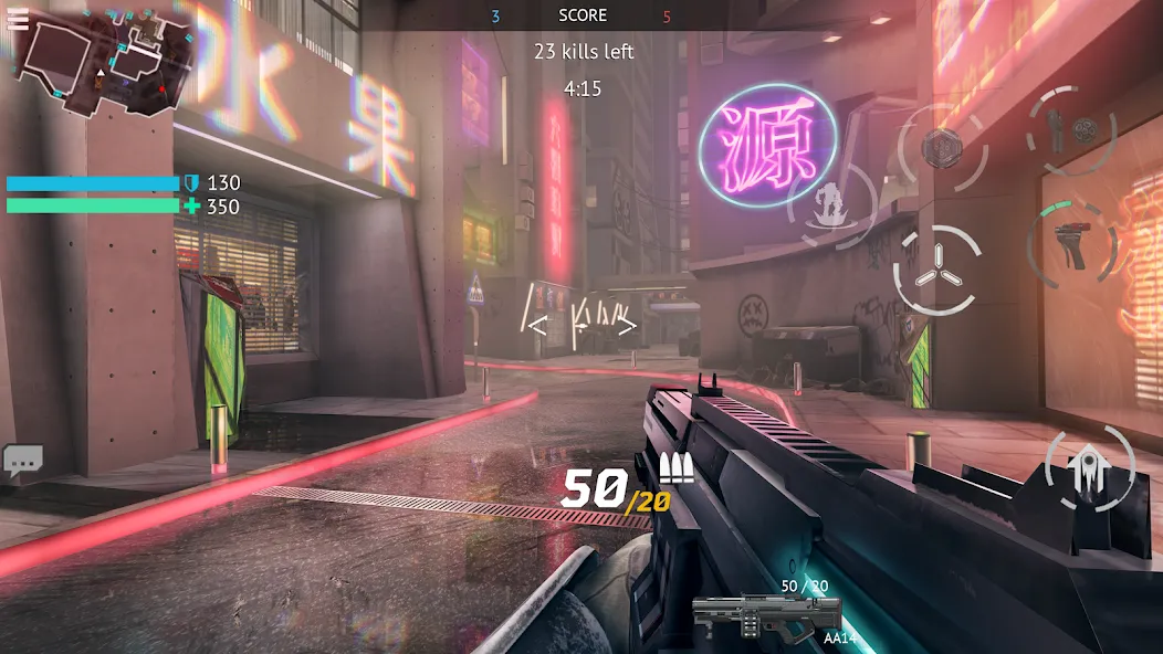 Infinity Ops: Cyberpunk FPS MOD APK на Android — Много денег — скриншот 1