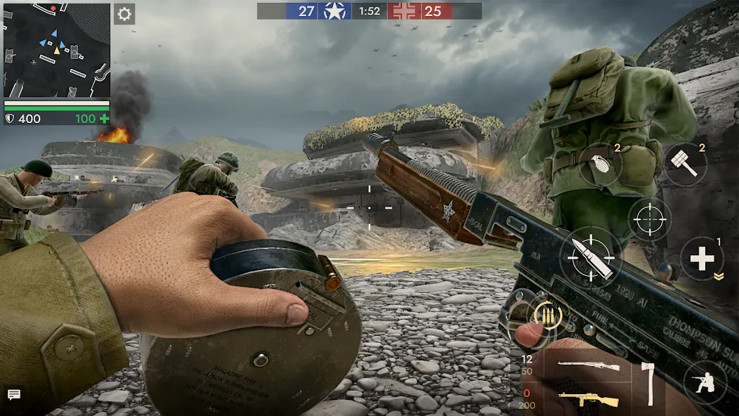 World War Heroes — WW2 PvP FPS — Взломанная версия (Много патронов) — скриншот 1 World War Heroes — WW2 PvP FPS — Взломанная версия (Много патронов) — скриншот 1