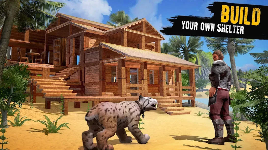 Jurassic Survival Island — Много денег и бессмертие — скриншот 3