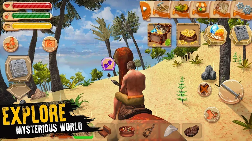 Jurassic Survival Island — Много денег и бессмертие — скриншот 5