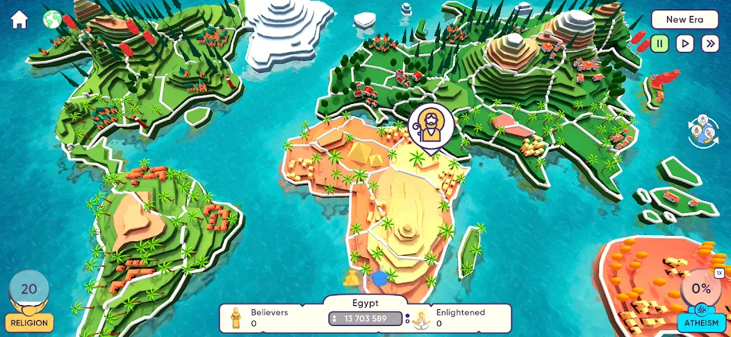 Religion Inc. God Simulator — Много денег и очков веры — скриншот 1