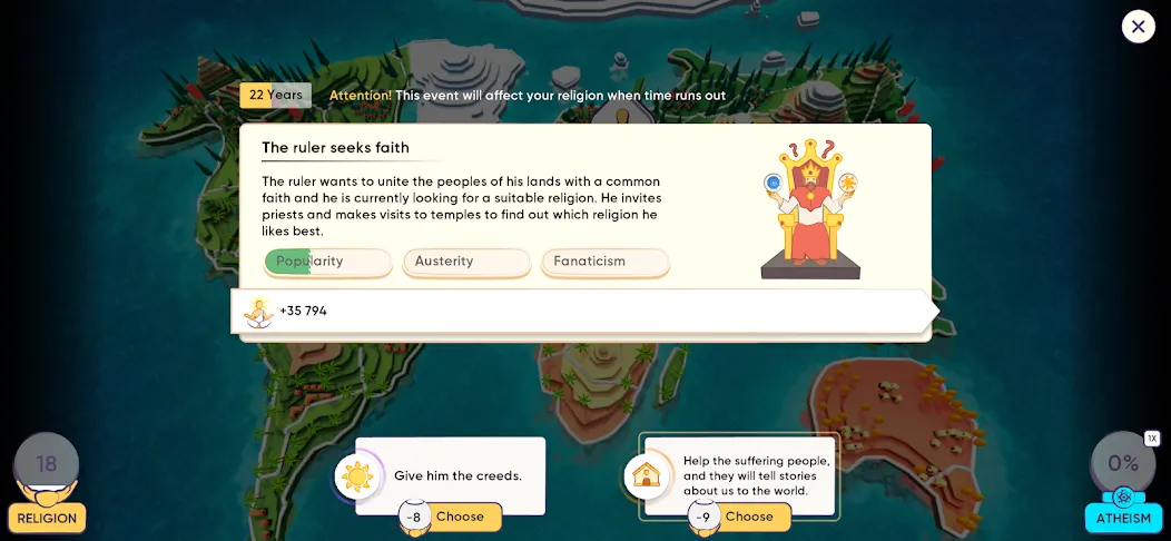 Religion Inc. God Simulator — Много денег и очков веры — скриншот 2
