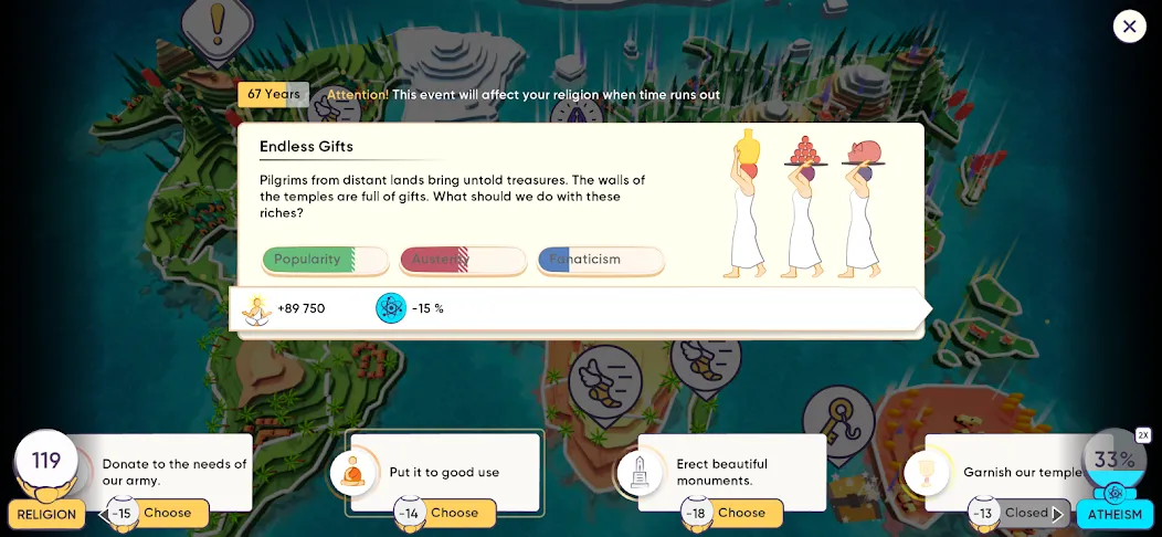 Religion Inc. God Simulator — Много денег и очков веры — скриншот 4