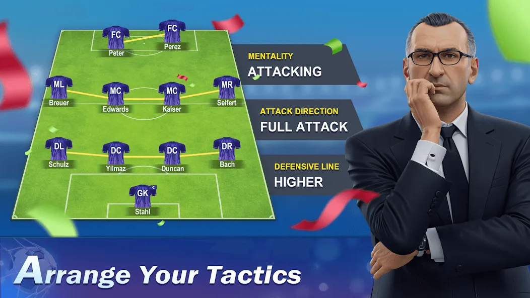 Top Football Manager 2024 на Андроид — Мод Много денег — скриншот 2 Top Football Manager 2024 на Андроид — Мод Много денег — скриншот 2