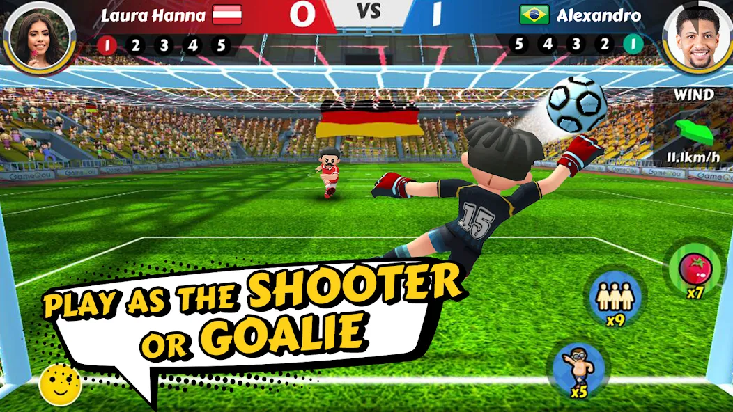 Взломанная Perfect Kick 2 - Online Soccer на Андроид — Много денег и бесконечная энергия — скриншот 2
