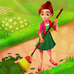 Взлом Delicious B&B: Decor & Match 3 — Много денег