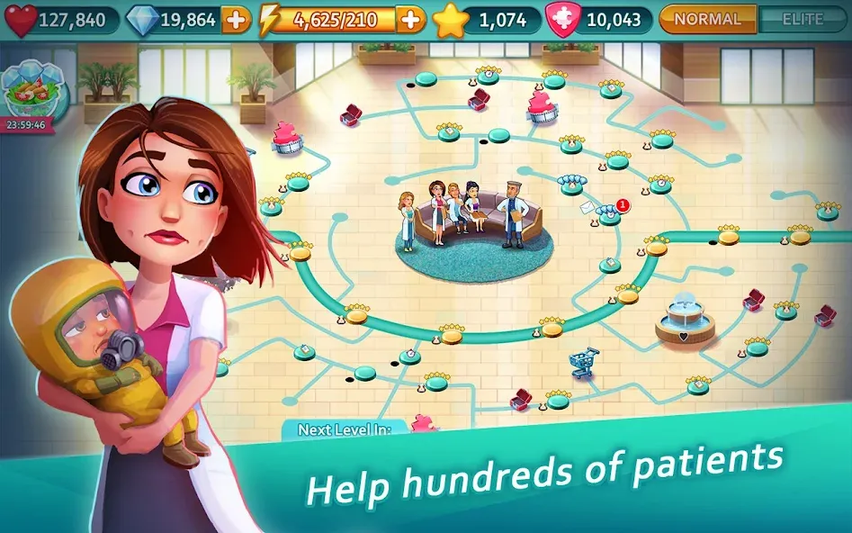 Heart's Medicine - Doctor Game Mod APK Много денег и алмазов — Скачать на Андроид — скриншот 4