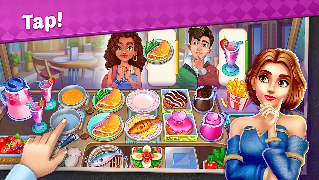 Скачать My Cafe Shop : Cooking Games (Мод: Много денег и алмазов) на Андроид — скриншот 1 Скачать My Cafe Shop : Cooking Games (Мод: Много денег и алмазов) на Андроид — скриншот 1