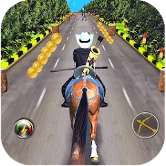 Скачать Cowboy Horse Run (Мод: Много денег) на Андроид