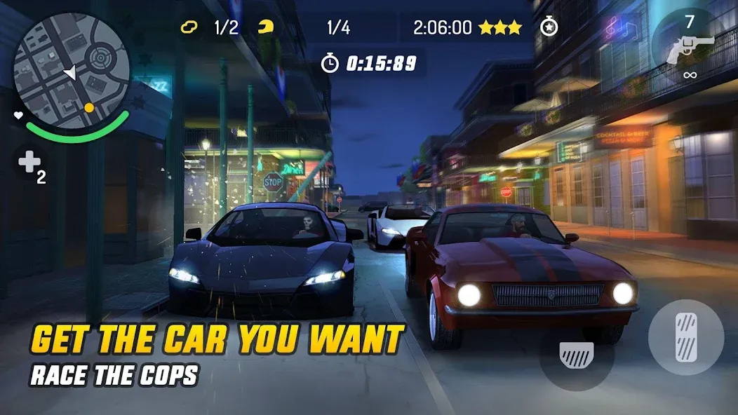 Gangstar New Orleans MOD APK на Android — Взлом на много денег и патронов — скриншот 3 Gangstar New Orleans MOD APK на Android — Взлом на много денег и патронов — скриншот 3