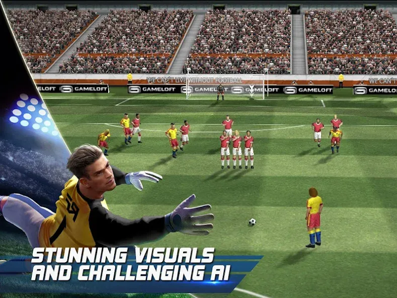 Real Football MOD APK — Много денег — скриншот 2