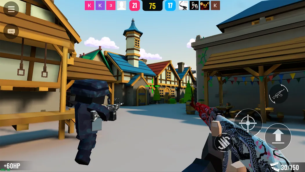 Скачать BLOCKFIELD — 5v5 PvP Shooter — Последняя версия (Много денег) — скриншот 1