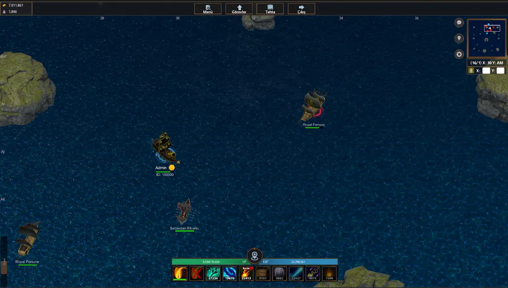 Скачать Battle of Sea: Pirate Fight MOD APK — Много денег и золота — скриншот 1