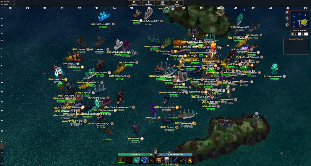 Скачать Battle of Sea: Pirate Fight MOD APK — Много денег и золота — скриншот 5