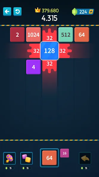 1M - Merge Number Block Puzzle на Андроид — Мод Много денег — скриншот 2 1M - Merge Number Block Puzzle на Андроид — Мод Много денег — скриншот 2