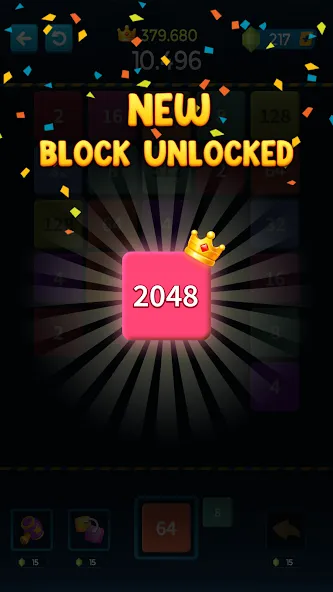 1M - Merge Number Block Puzzle на Андроид — Мод Много денег — скриншот 5
