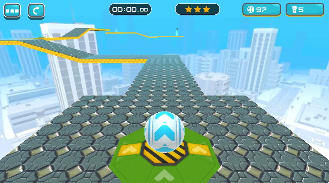 Скачать взлом Gyro Ball 3D на Андроид — Много денег — скриншот 1