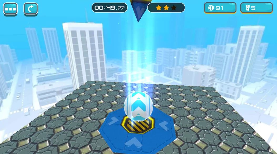 Скачать взлом Gyro Ball 3D на Андроид — Много денег — скриншот 4