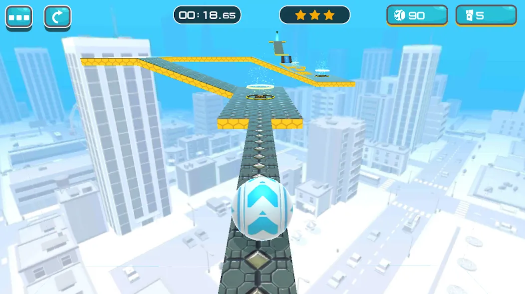 Скачать взлом Gyro Ball 3D на Андроид — Много денег — скриншот 5