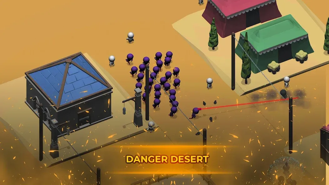 Crowd War - Action Game MOD APK на Android — Много денег — скриншот 5