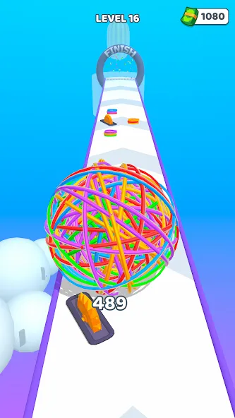 Flexy Runner MOD — Много денег на Андроид — скриншот 4