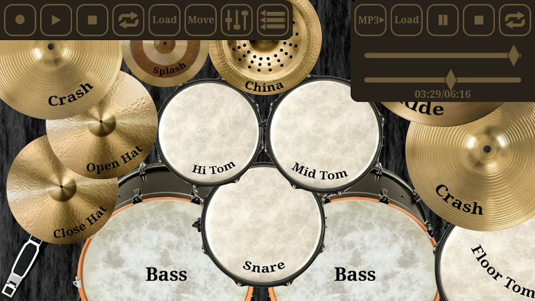 Drum kit (Drums) free (Мод Все открыто и без рекламы) — скриншот 3