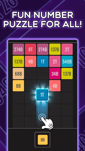 Join Blocks 2048 Number Puzzle — Взломанная версия (Много денег) — скриншот 1