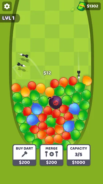 Скачать Merge Cutter MOD APK — Много денег — скриншот 2