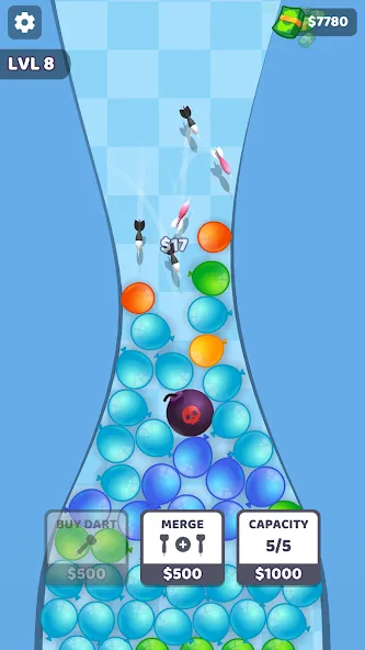 Скачать Merge Cutter MOD APK — Много денег — скриншот 4