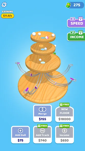 Скачать Spinning Balls MOD APK — Много денег и без рекламы — скриншот 5