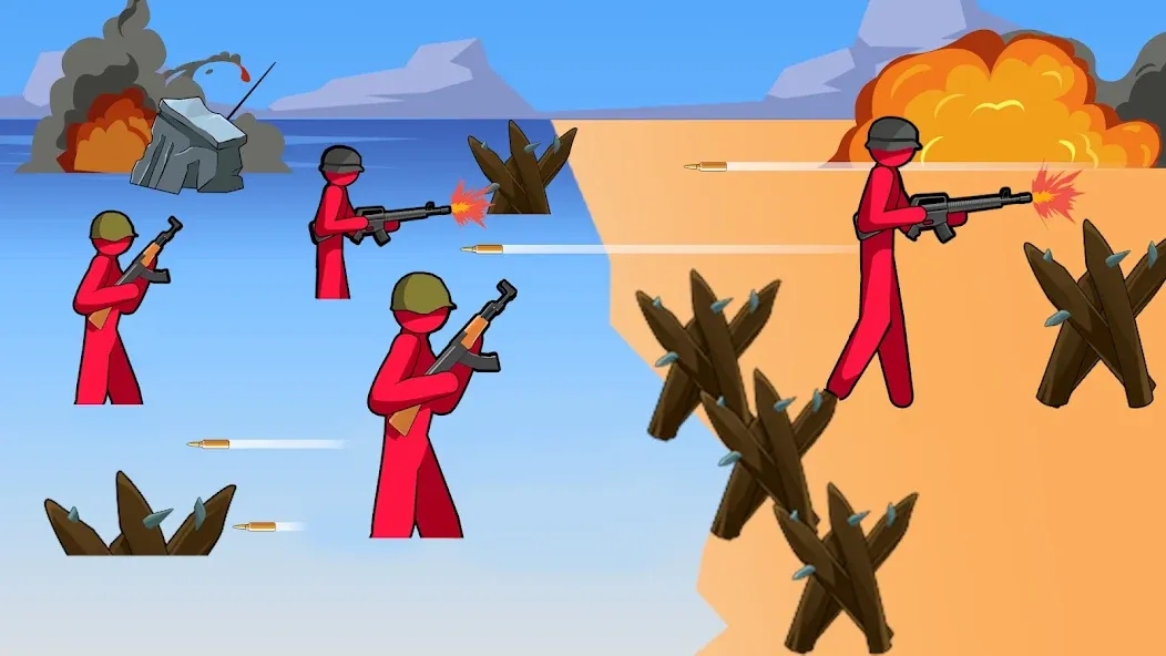 Скачать Stickman History Battle — Модификация Много денег — скриншот 5