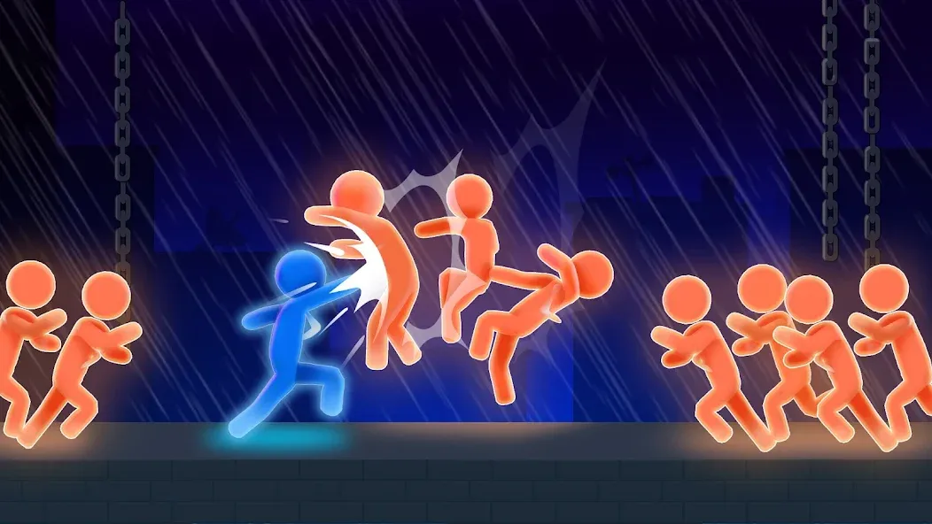 Stick Fighter: Battle Stickman MOD APK на Android — Много денег — скриншот 1