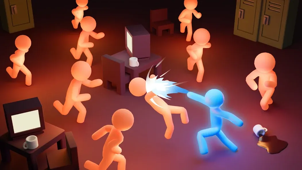 Stick Fighter: Battle Stickman MOD APK на Android — Много денег — скриншот 4