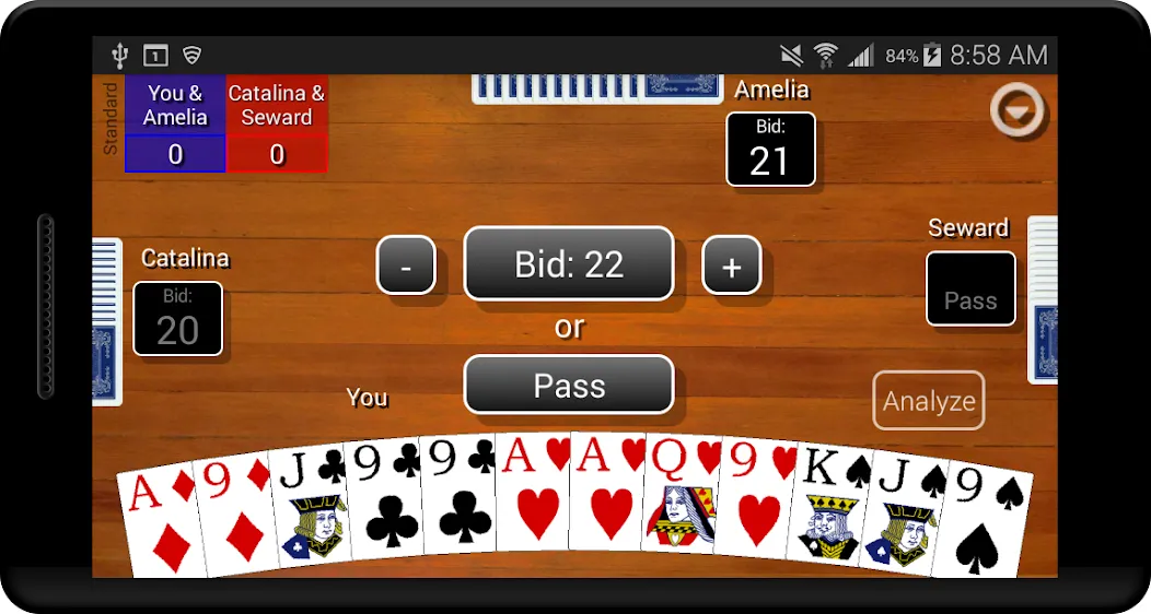 Скачать взломанную Pinochle Classic — Все карты открыты бесплатно — скриншот 2