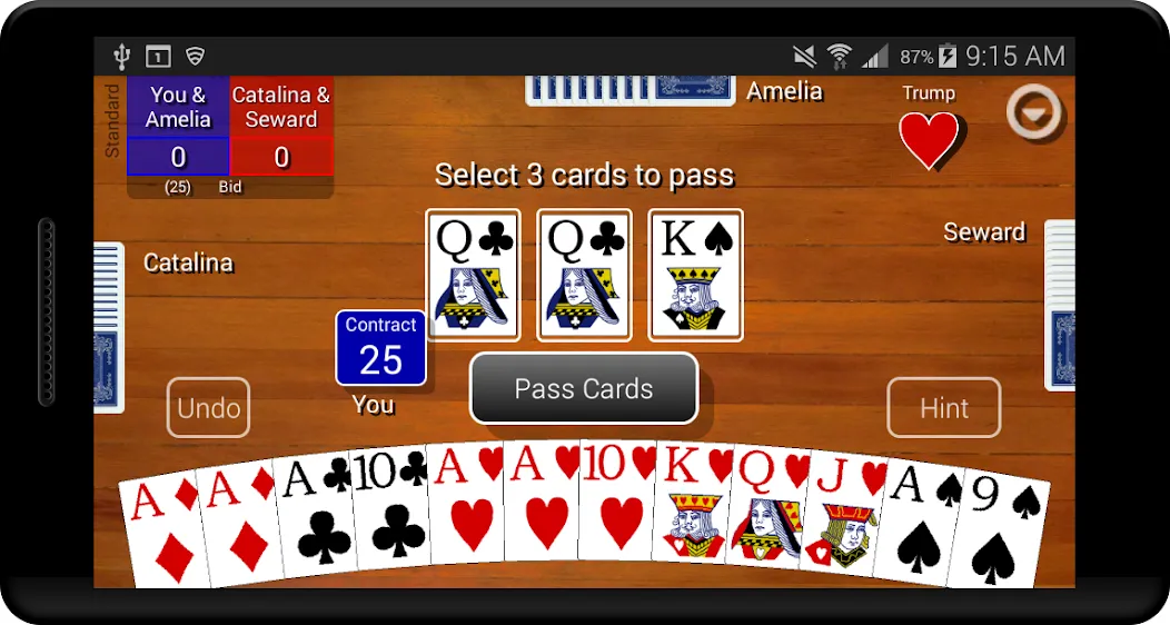 Скачать взломанную Pinochle Classic — Все карты открыты бесплатно — скриншот 5