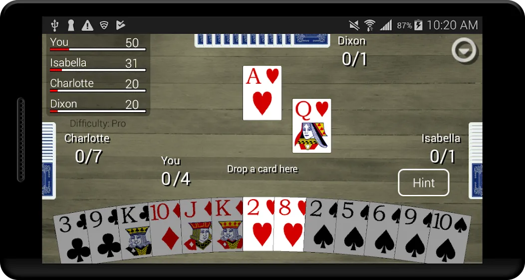 Скачать Spades Card Classic на Android — Много денег — скриншот 4