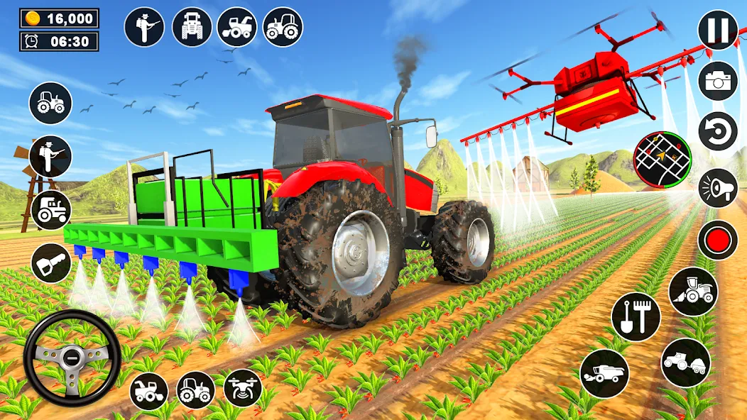 Скачать взломанную Real Tractor Driving Simulator — Много денег — скриншот 4