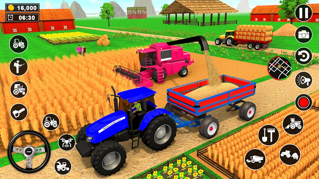 Скачать взломанную Real Tractor Driving Simulator — Много денег — скриншот 5