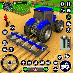 Скачать взломанную Real Tractor Driving Simulator — Много денег