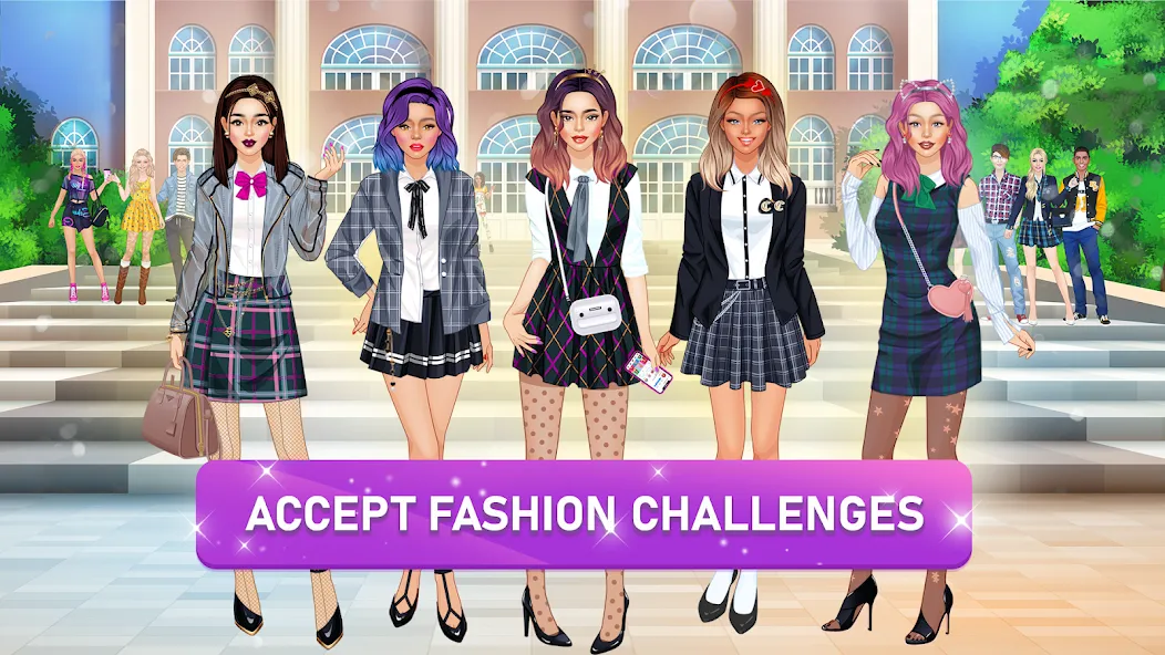 College Girls Team Makeover на Андроид — Много денег и всё открыто — скриншот 1