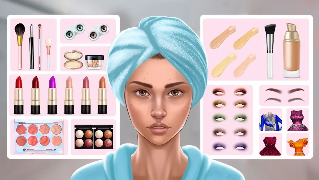 Скачать взлом DIY Makeup: Beauty Makeup Game на Андроид — Все открыто — скриншот 4