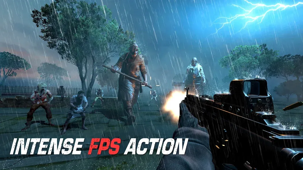 Скачать взлом Zombie Hunter - Shooting Game на Андроид — Много денег — скриншот 1