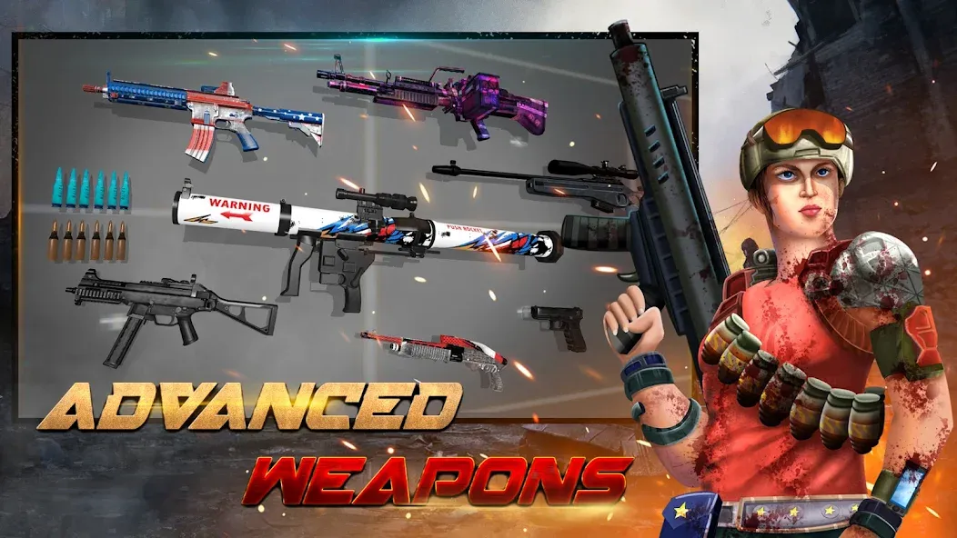 Скачать взлом Zombie Hunter - Shooting Game на Андроид — Много денег — скриншот 3