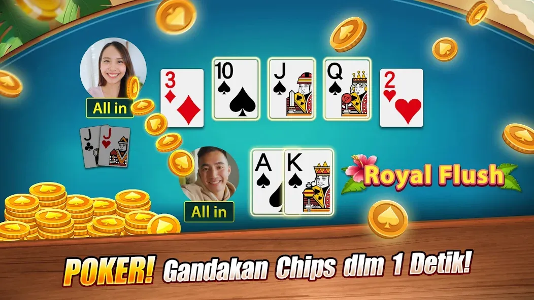 LUXY Domino Gaple QiuQiu Poker — Мод: Много денег — скриншот 3