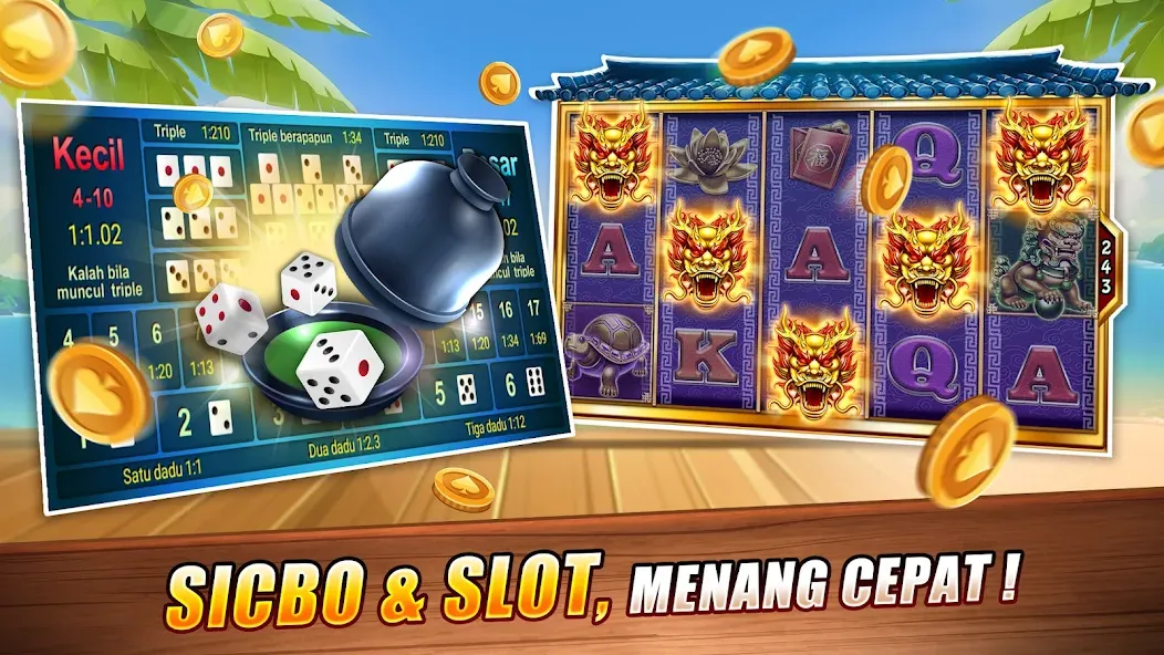 LUXY Domino Gaple QiuQiu Poker — Мод: Много денег — скриншот 5