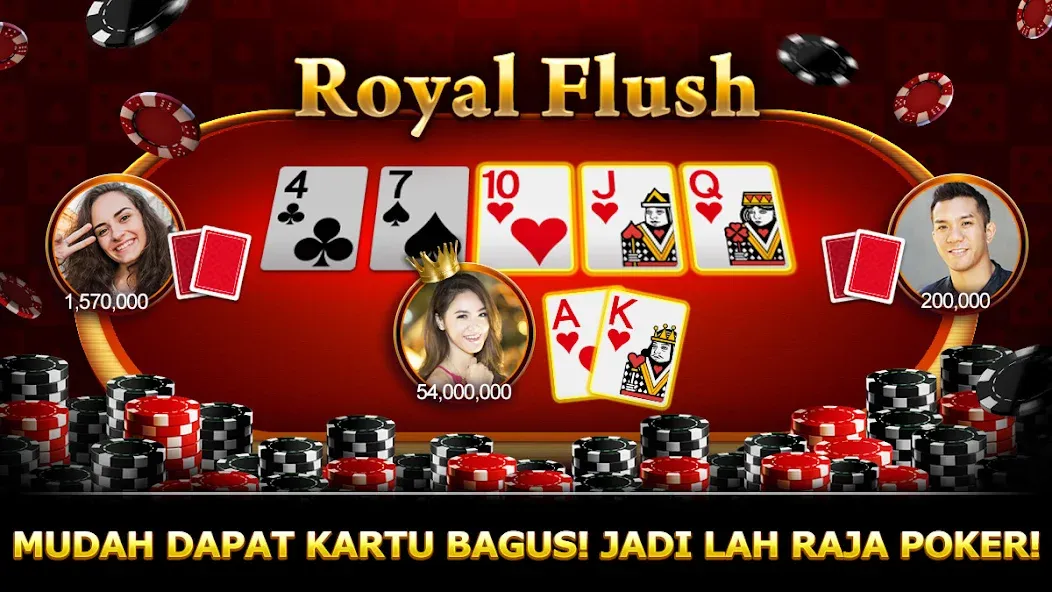 Скачать взлом Luxy Poker-Online Texas Poker на Андроид — Много фишек и без рекламы — скриншот 1