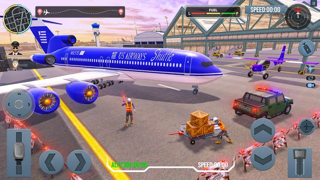 Скачать Airplane Simulator Plane Games на Android — Много денег — скриншот 2